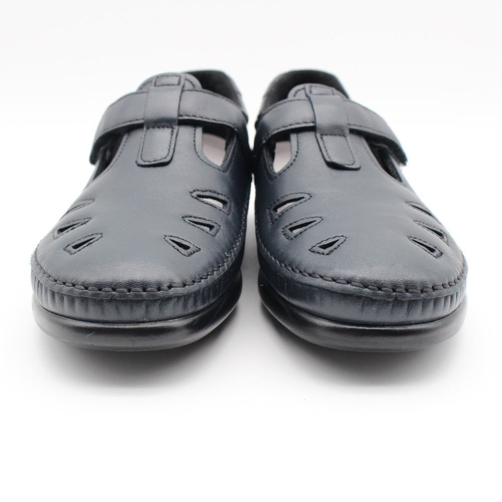 Sas Roamer Womens Size 7.5M Navy Blue Leather Slip On Loafers Shoes - Picture 6 of 11